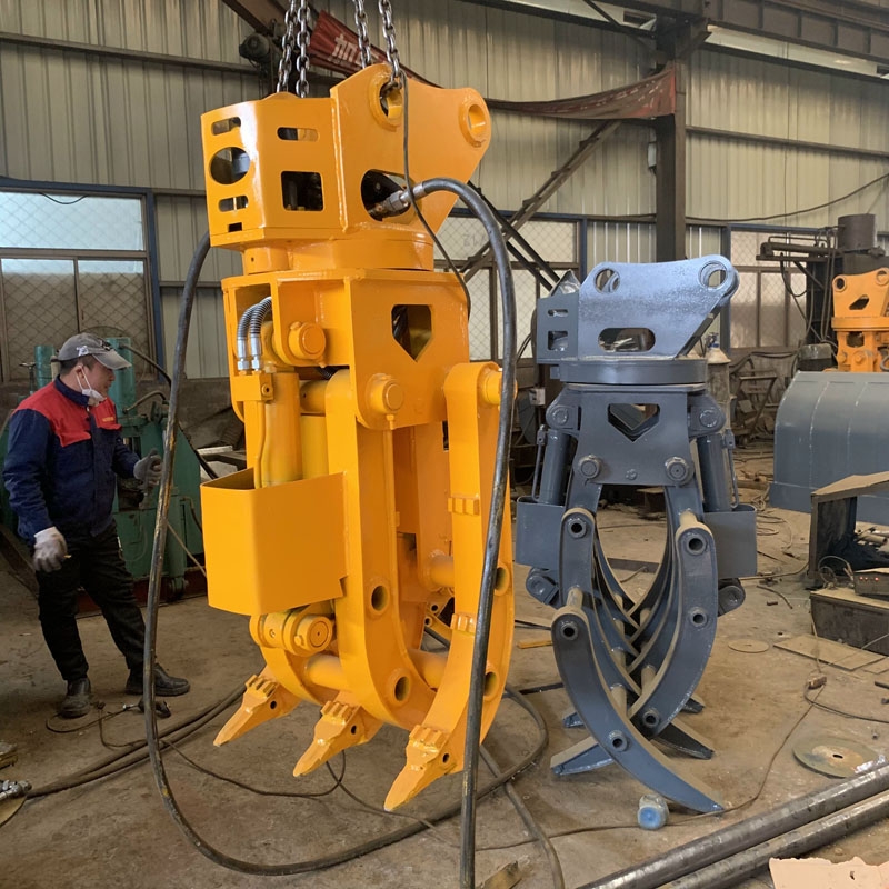 挖機旋轉(zhuǎn)抓鋼機