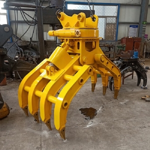 挖機旋轉(zhuǎn)抓鋼機